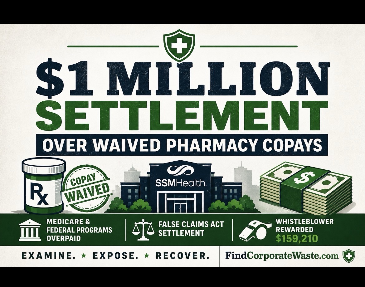 SSM Health Pays Nearly $1M After Pharmacy Copay Waiver Allegations